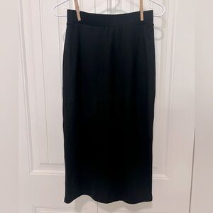 Marine Layer Midi Ribbed Stretch Skirt